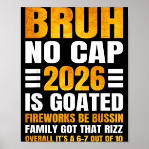 Poster Contagem Regressiva para o Ano Novo 2026 Bruh No C