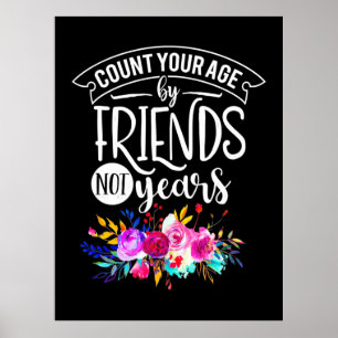 Poster Conte Sua Idade Por Amigos