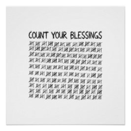 Pôster Conte suas bençãos