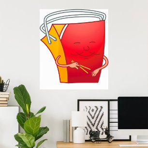 Poster Contêiner de Comida em chinês de cheio