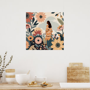 Poster Contemplação de Jardim