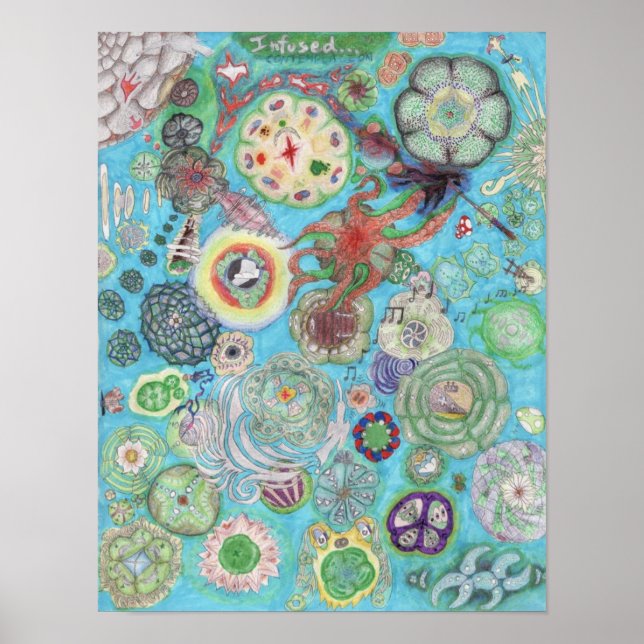 Pôster Contemplação Infusa (Frente)