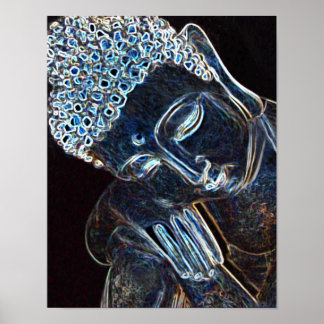 Pôster Contemplando Buda