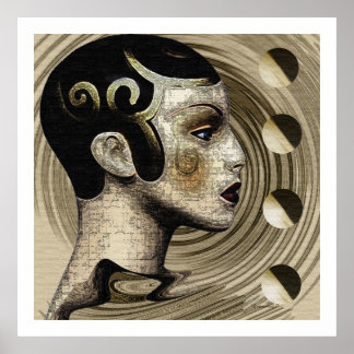 Pôster Contemporâneo: Art Deco/Art Nouveau Style