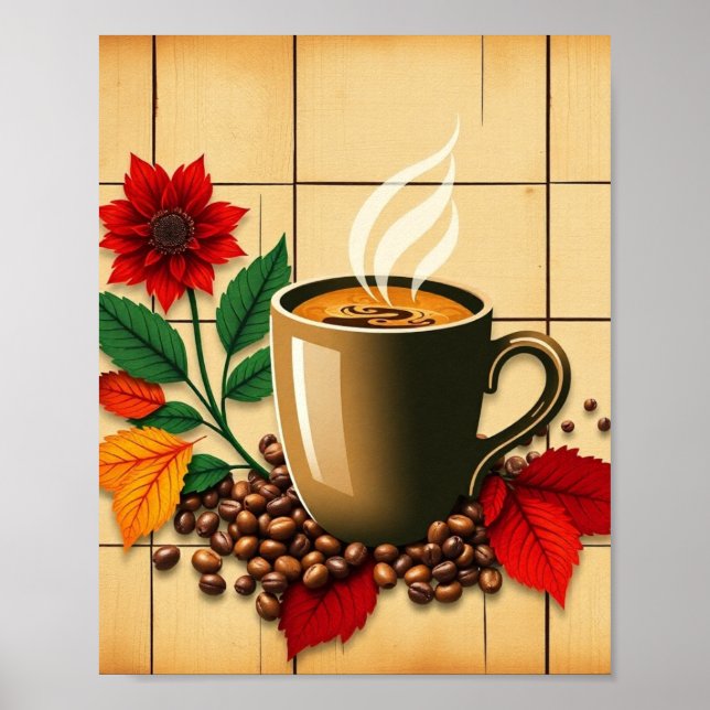 Poster Contemporary Café Wall  (Frente)