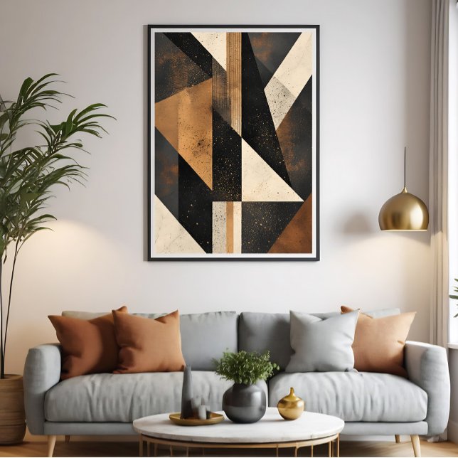 Poster Contemporary Geometric Harmony (Criador carregado)
