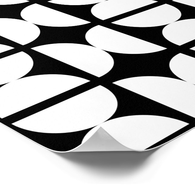 Poster Contemporary Mid-Century Modern Geometric (Borda)