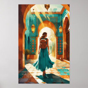 Poster Conteúdo genérico Viajante Solo em Marrocos