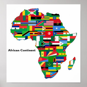 Poster Continente Africano
