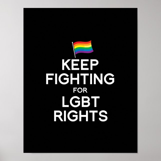 POSTER CONTINUAR LUTANDO PELOS DIREITOS LGBT (Frente)