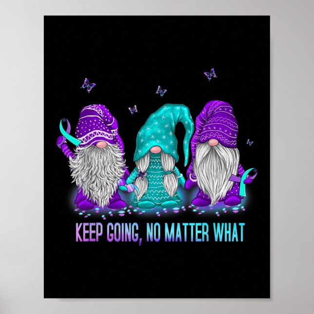 Poster Continuar Sem O Que Prevenir O Suicídio De Gnomo (Frente)
