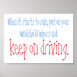 Poster Continue dirigindo a citação mini