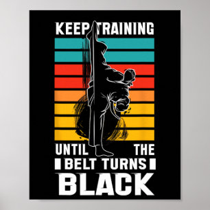 Poster Continue Treinando Até Que o Sino Fique Preto