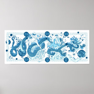 Poster Conto celestial do dragão