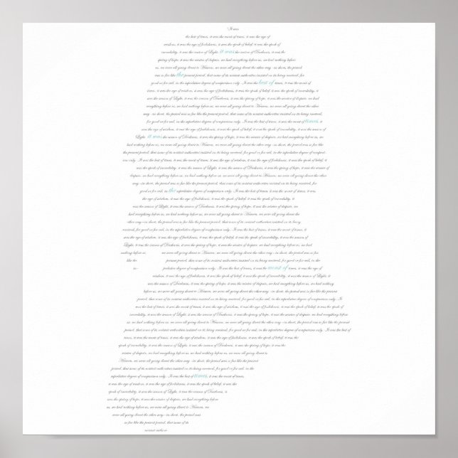 Poster Conto de Duas Cidades (Frente)