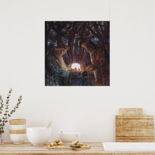 Poster Conto de Fadas dos Reis Mikalojus Ciurlionis