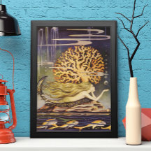 Conto de Fadas Vintage, Pequena Sereia em Coral Oc
