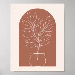 Poster Contorno 2 da Boho Arch Plant
