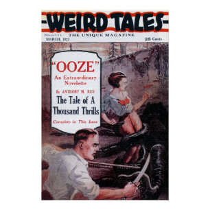 Pôster Contos Estranhos Vintage 1923 Capa de Ooze