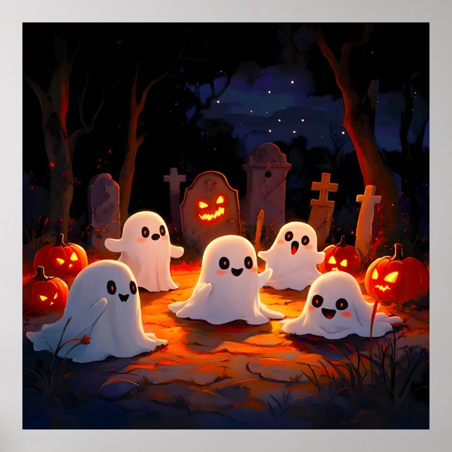 Poster Contos Fantasmas à Lua (Frente)