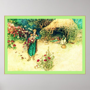 Pôster Contos populares de belas artes do vintage do ~ de