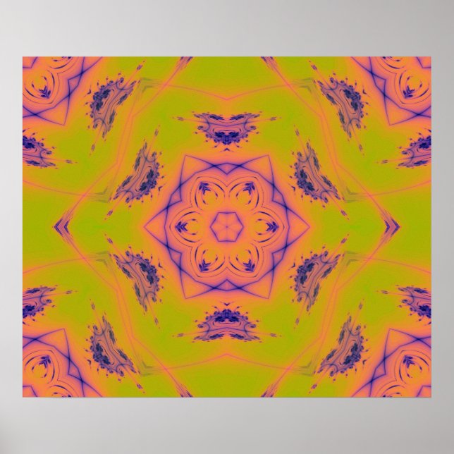 Poster Contraste de gradiente de Sunset Beach Mandela (Frente)