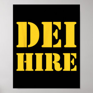 Poster Contratação Dei, Diversidade, Equidade, Inclusão,