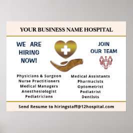 Poster Contratando funcionários desejados pela Ajuda Pers