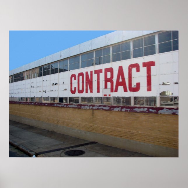 Pôster Contrato (Frente)