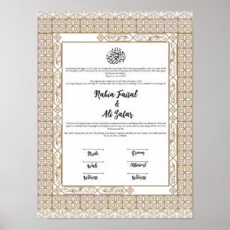POSTER CONTRATO DE NIKKAH