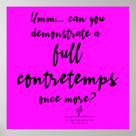 Poster Contretemps Magenta Completo
