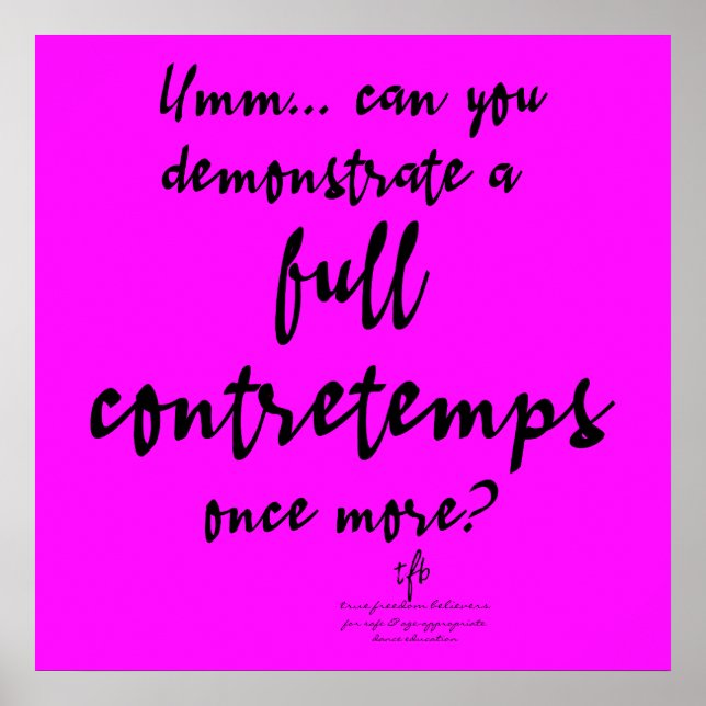 Poster Contretemps Magenta Completo (Frente)