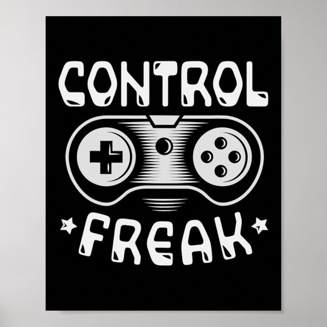 Poster Control Freak - Gamer de Videos games de jogos eng (Frente)