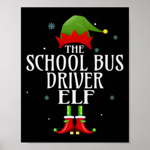 Poster Controlador de Barramento Escolar Elf Xmas Corresp