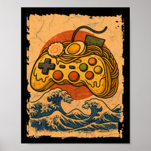 Poster Controlador de Video Game Ramen