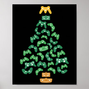 Poster Controladora Árvore Natal Pajama Legal Jogos Xmas