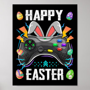 Poster Controladora com "Bunny Ears" Engraçado Jogo de Ví