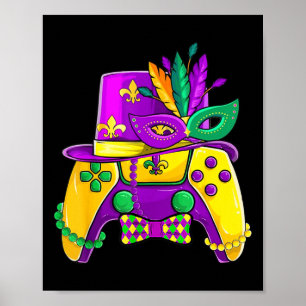 Poster Controladora de vídeo Jester Hat Costum