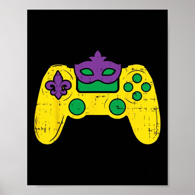 Poster Controladora de videogame Mardi Gras Bo (Frente)
