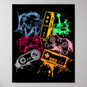 Poster Controladores de Console de Jogos de Vídeo - Arco