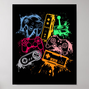 Poster Controladores de Console de Jogos de Vídeo - Arco