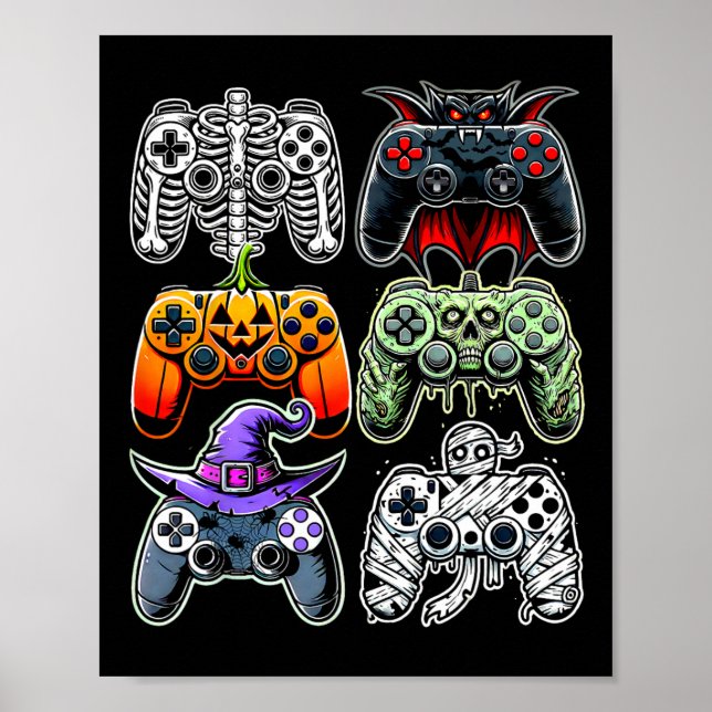 Poster Controladores de Jogos da Mummy Zombie Mummy do Sk (Frente)