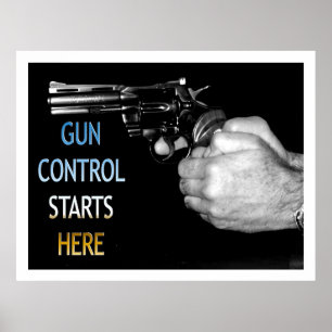 Pôster Controle de Armas Começa Aqui