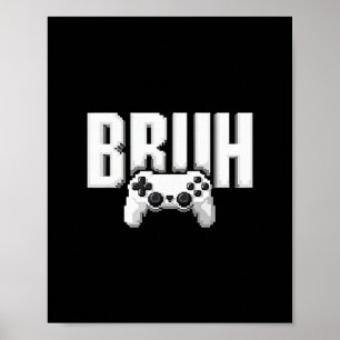 Poster Controle de Jogo Divertido para Crianças Eu