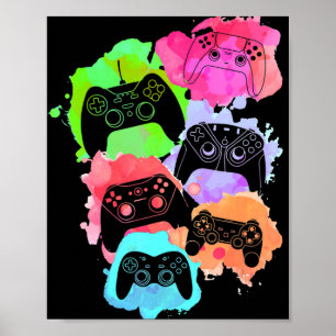 Poster Controle Todos os Controles de Video Game Amante F