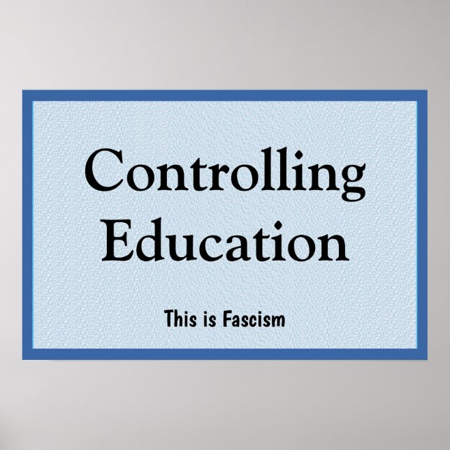 Poster Controlling Education (Frente)