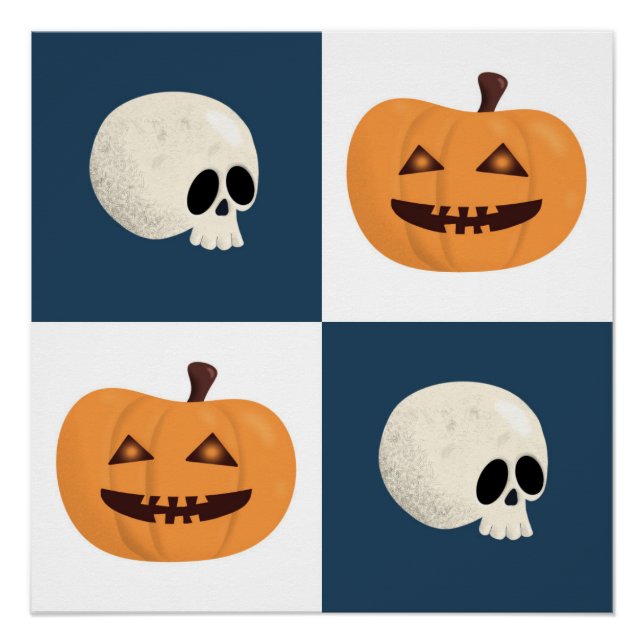 Pôster Controlo de Skulls e de Pumpkins (Frente)