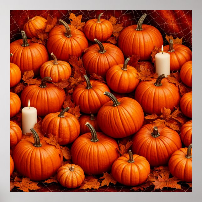 Poster Convênio de outono entre Bombas e Folhas (Frente)