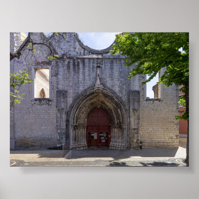 Poster Convento do Carmo em Lisboa (Frente)
