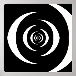 Poster Converged Opposing Logarithmic Spirals Var 3